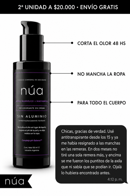 DeoCare™ — Desodorante corporal en crema sin aluminio