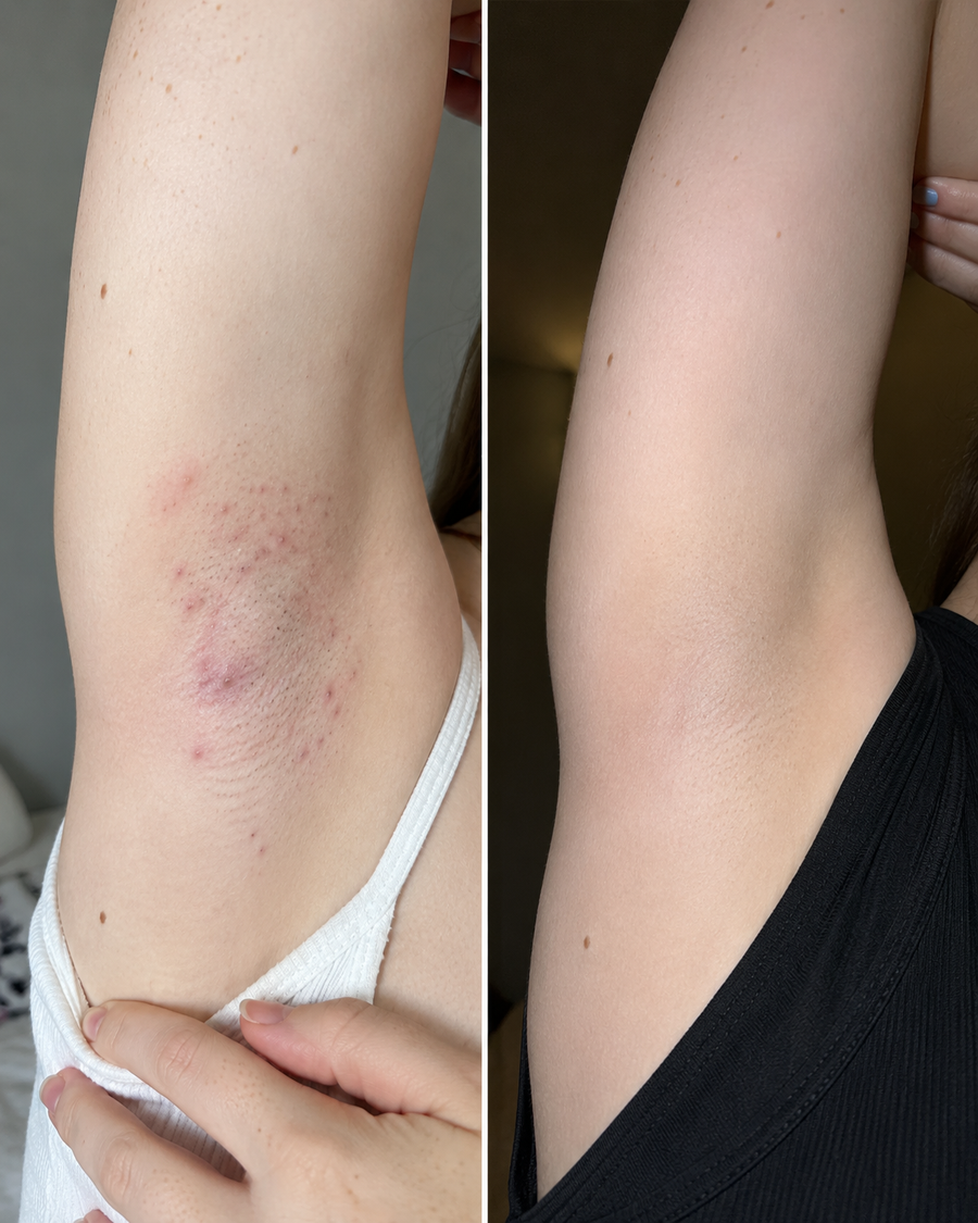 Antes y despues de axila, resultado real