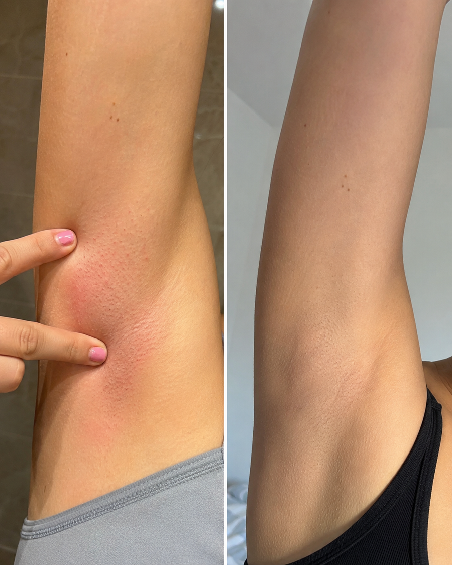Antes y despues de axila, resultado real