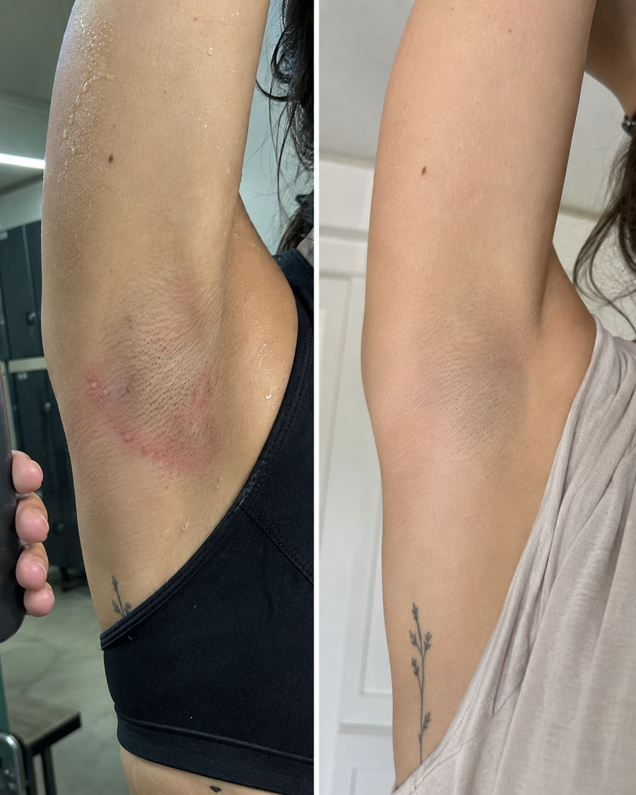 Antes y despues de axila, resultado real